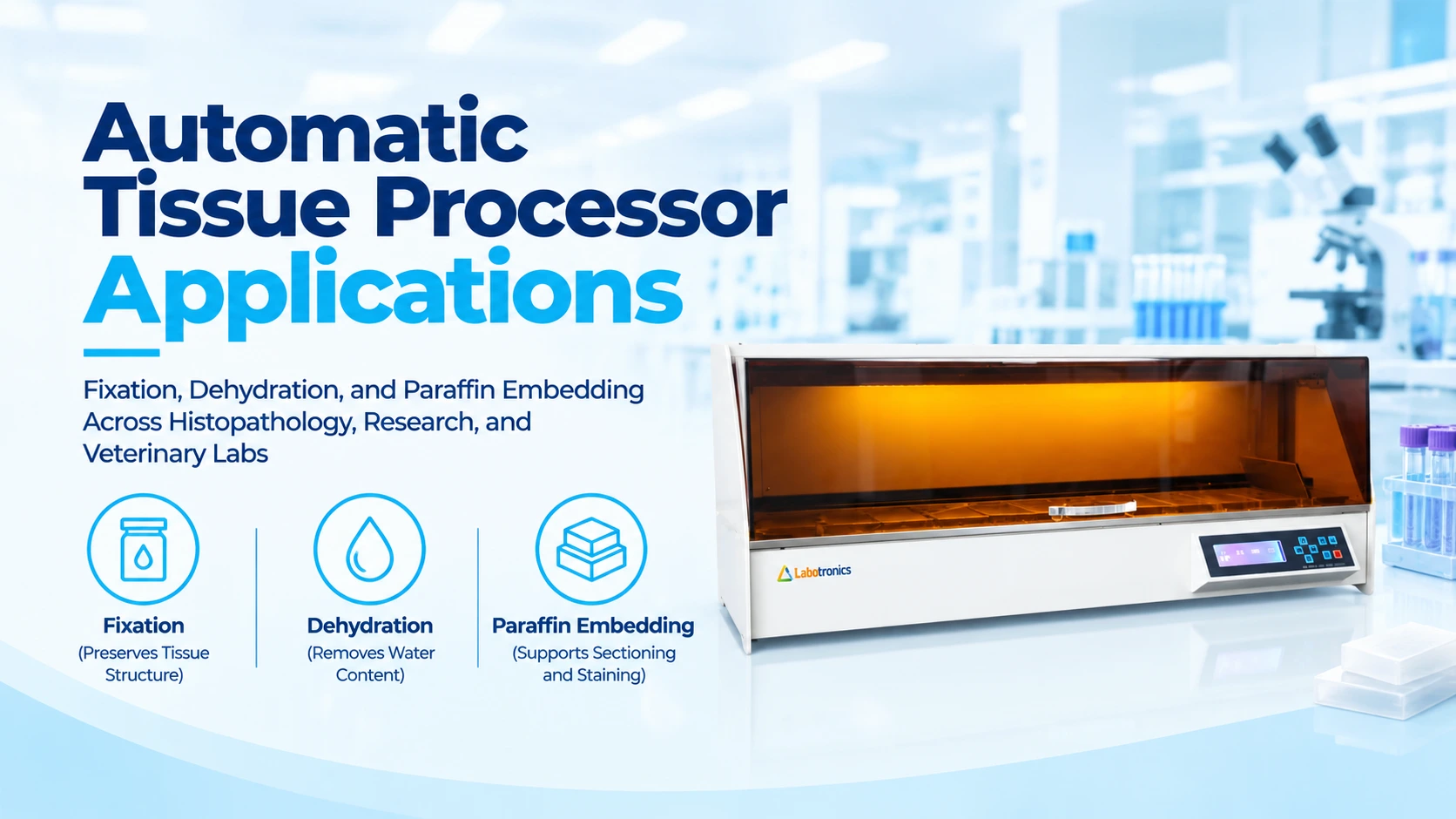 Automatic Tissue Processor Applications: Fixation, Dehydration, And Paraffin Embedding Across