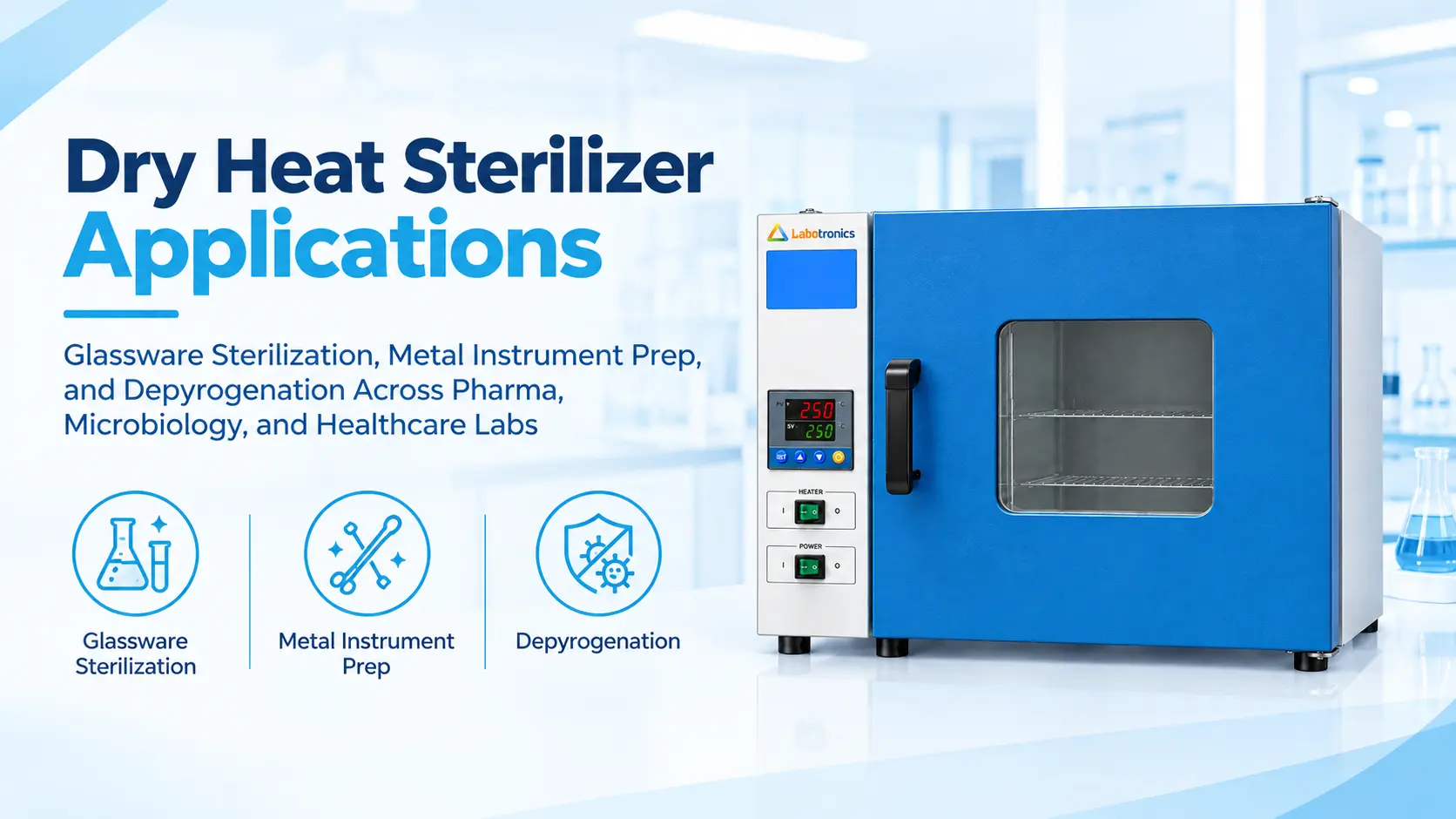 Dry Heat Sterilizer Applications: Glassware Sterilization, Metal Instrument Prep, And Depyrogenation