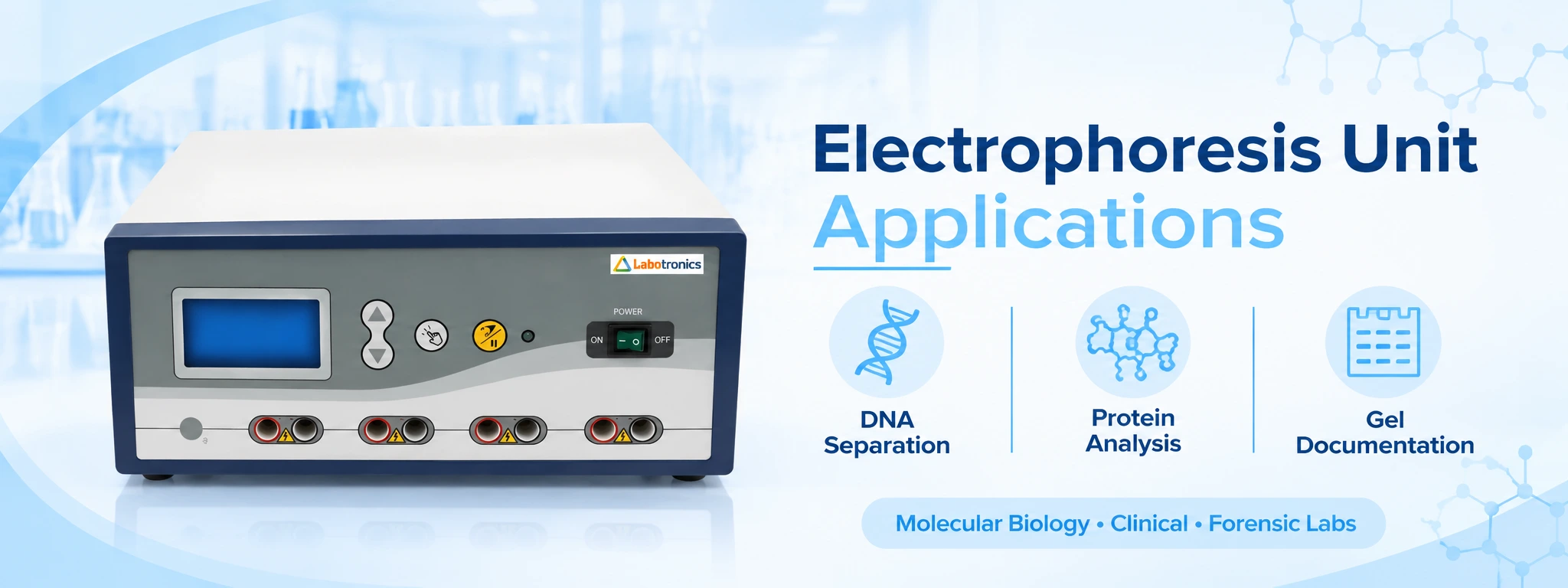 Electrophoresis Unit Applications: DNA Separation, Protein Analysis, And Gel Documentation Across