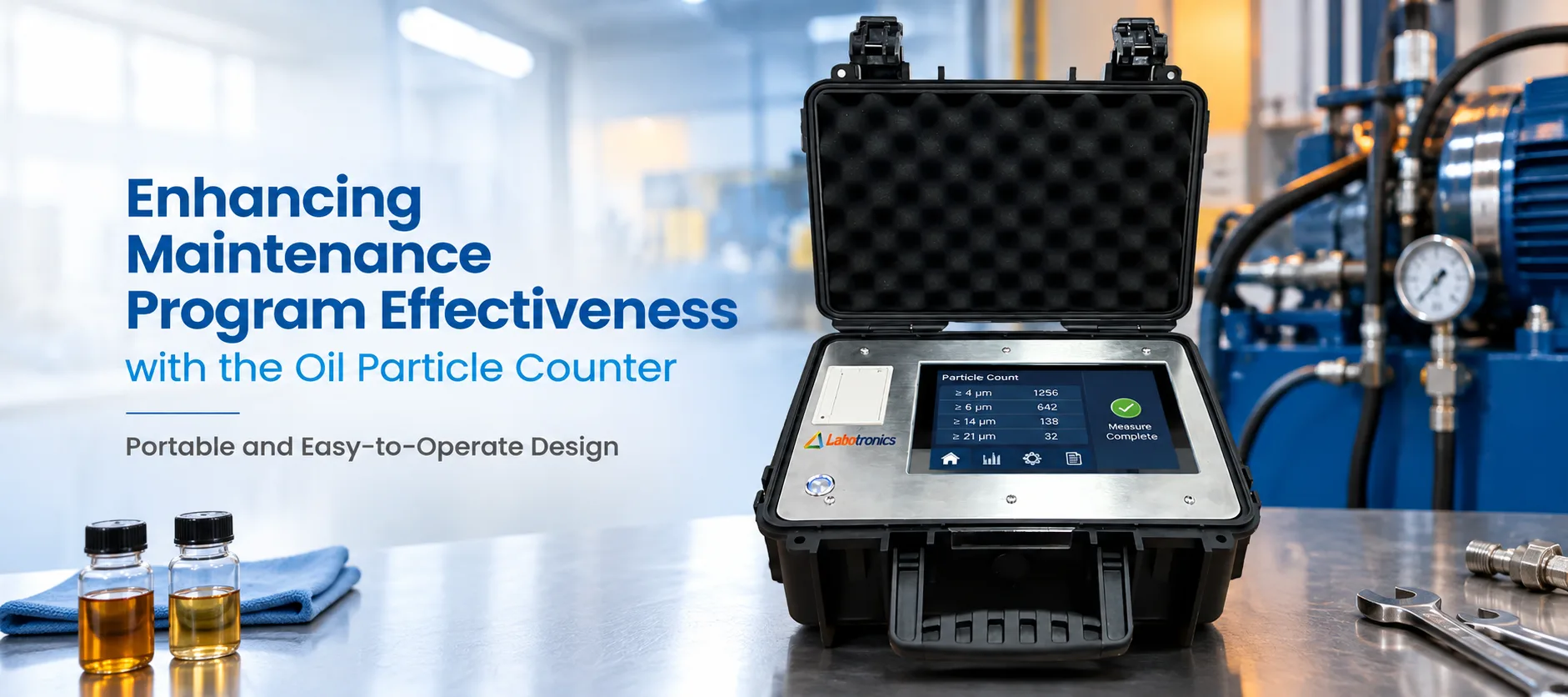 Enhancing Maintenance Program Effectiveness With The Oil Particle Counter Portable And Easy Too