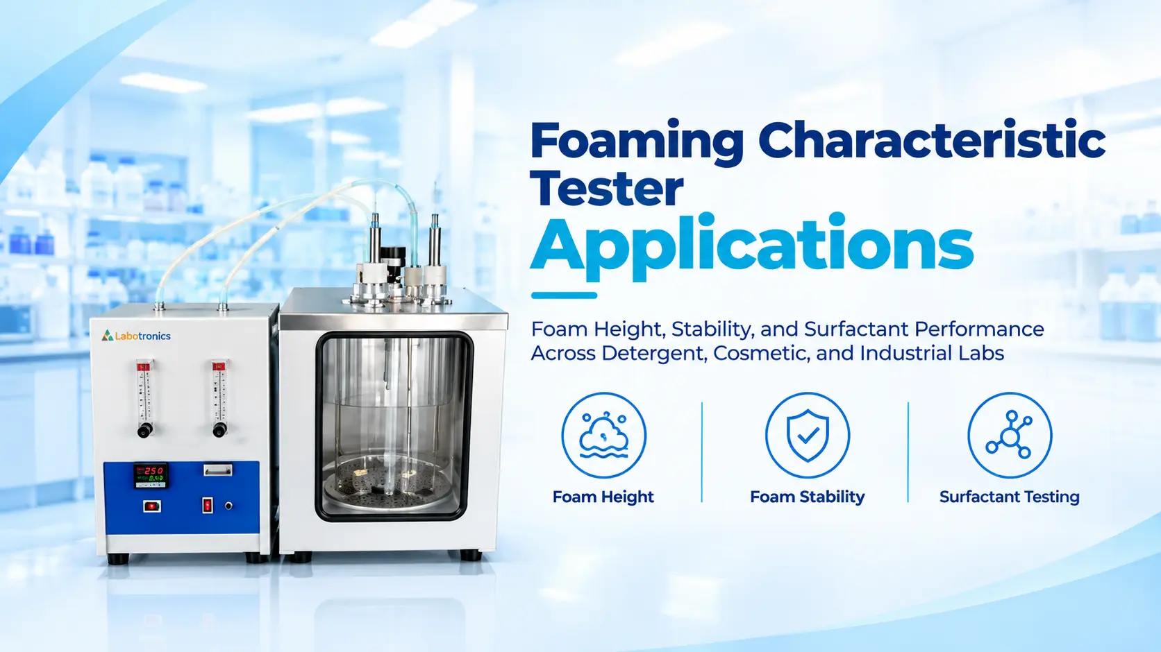 Foaming Characteristic Tester Applications: Foam Height, Stability, And Surfactant Performance