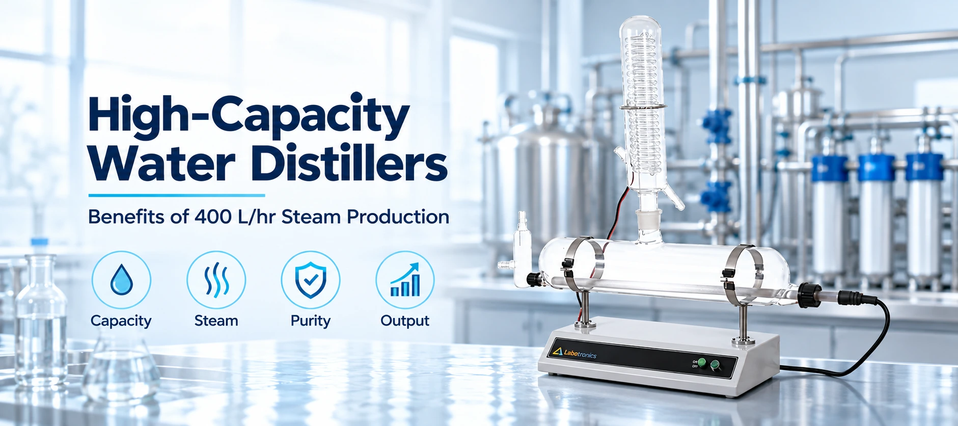 High-Capacity Industrial Water Distillers: The Benefits Of 400 L/hr Steam