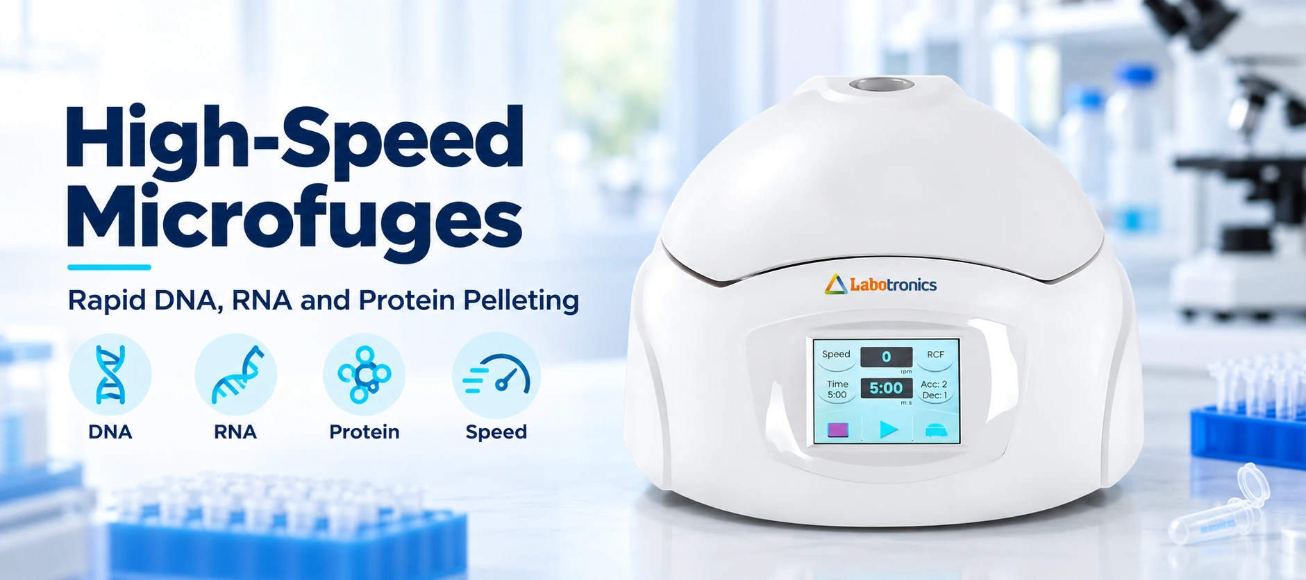 High-Speed Microfuges For Molecular Biology: The Advantages Of Rapid DNA, RNA, And Protein Pelleting