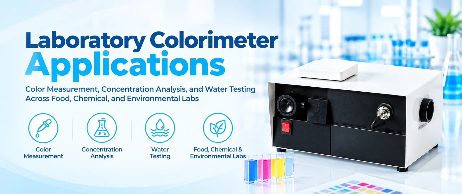 Laboratory Colorimeter Applications: Color Measurement, Concentration Analysis, And Water Testing