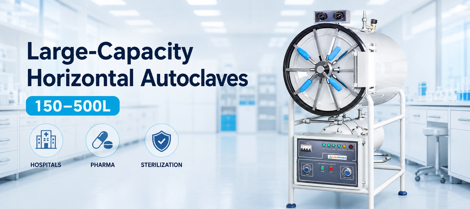Large Capacity Horizontal Autoclaves For Hospitals And Pharmaceutical Workflows