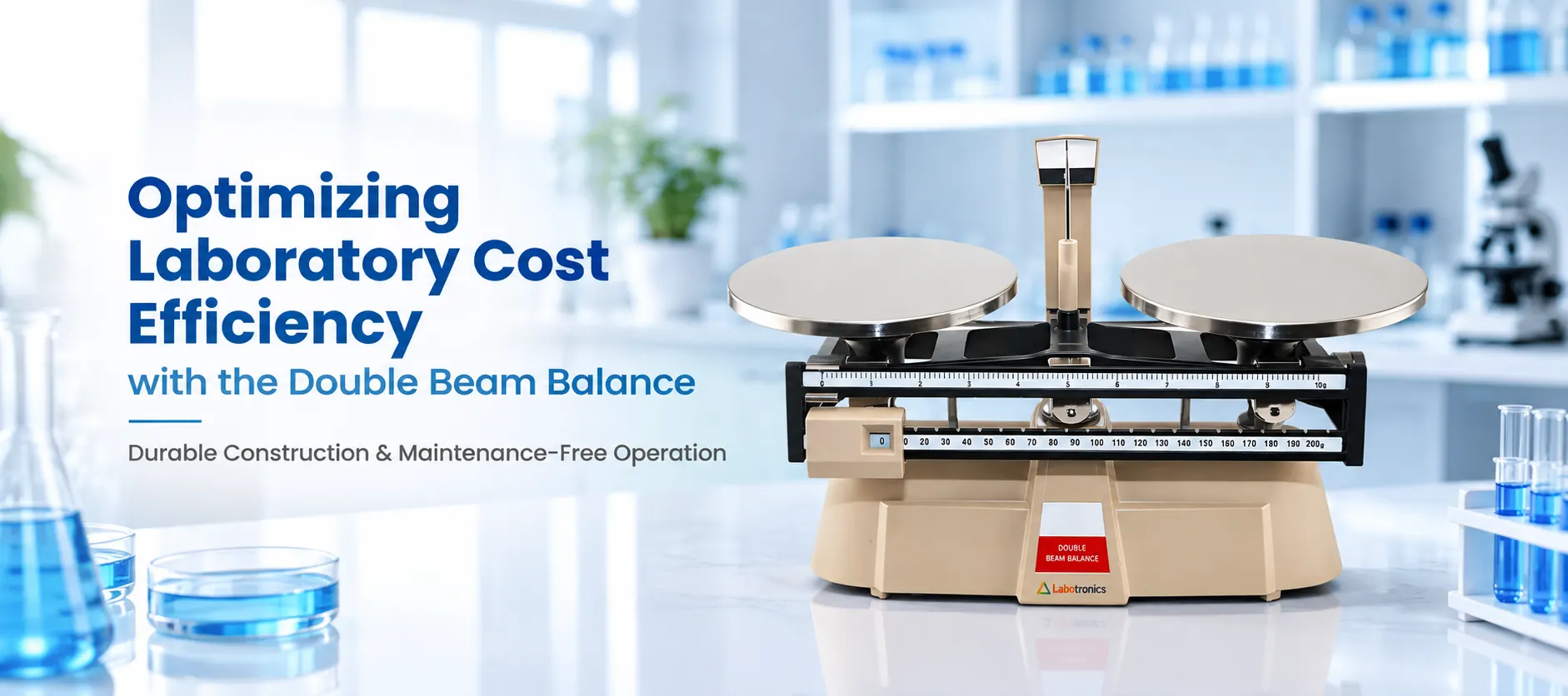 Optimizing Laboratory Cost Efficiency With The Double Beam Balance Durable Construction