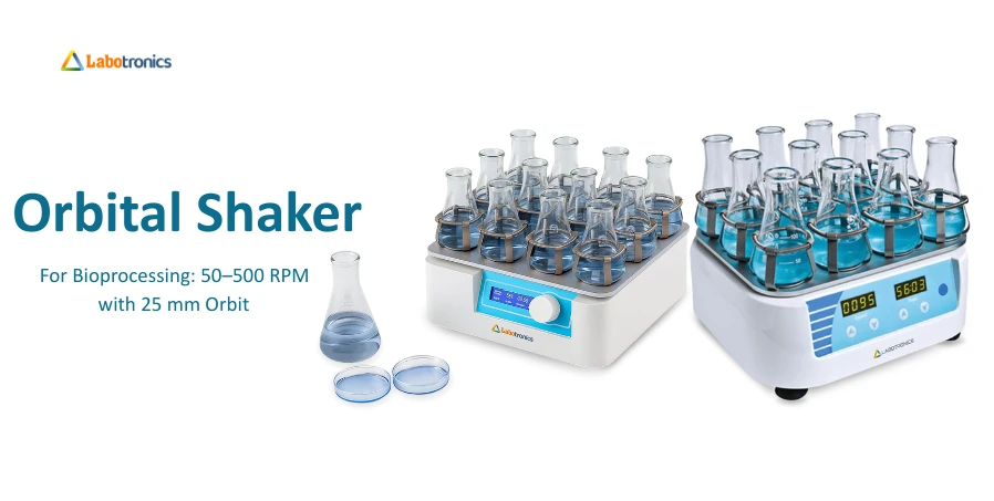 Orbital Shaker For Bioprocessing: 50–500 RPM With 25 Mm Orbit