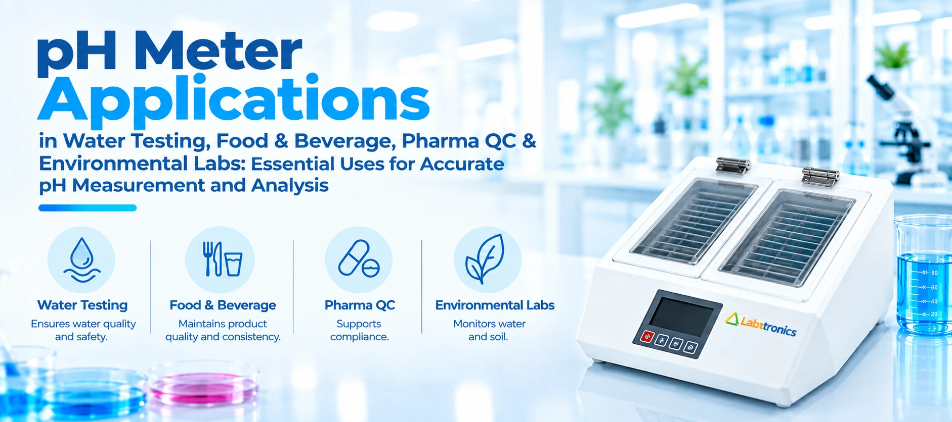 PH Meter Applications In Water Testing, Food & Beverage, Pharma QC & Environmental Labs Essential