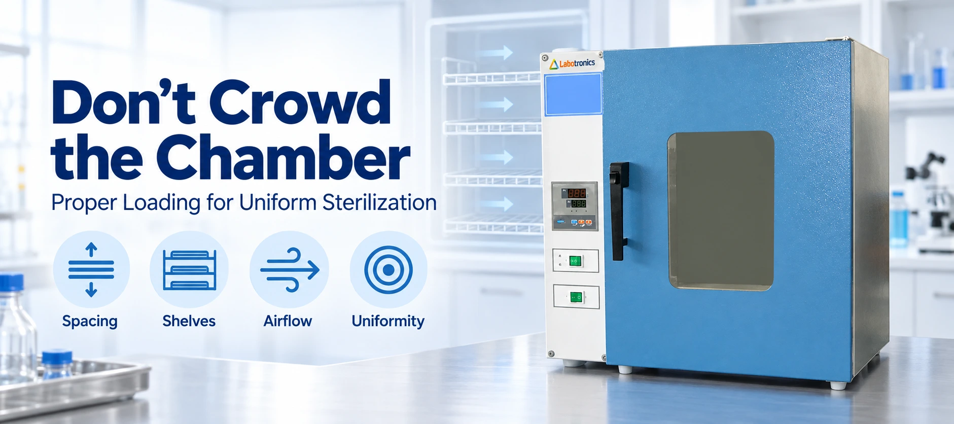 Proper Shelf Spacing Prevents Cold Spots And Promotes Uniform Sterilization