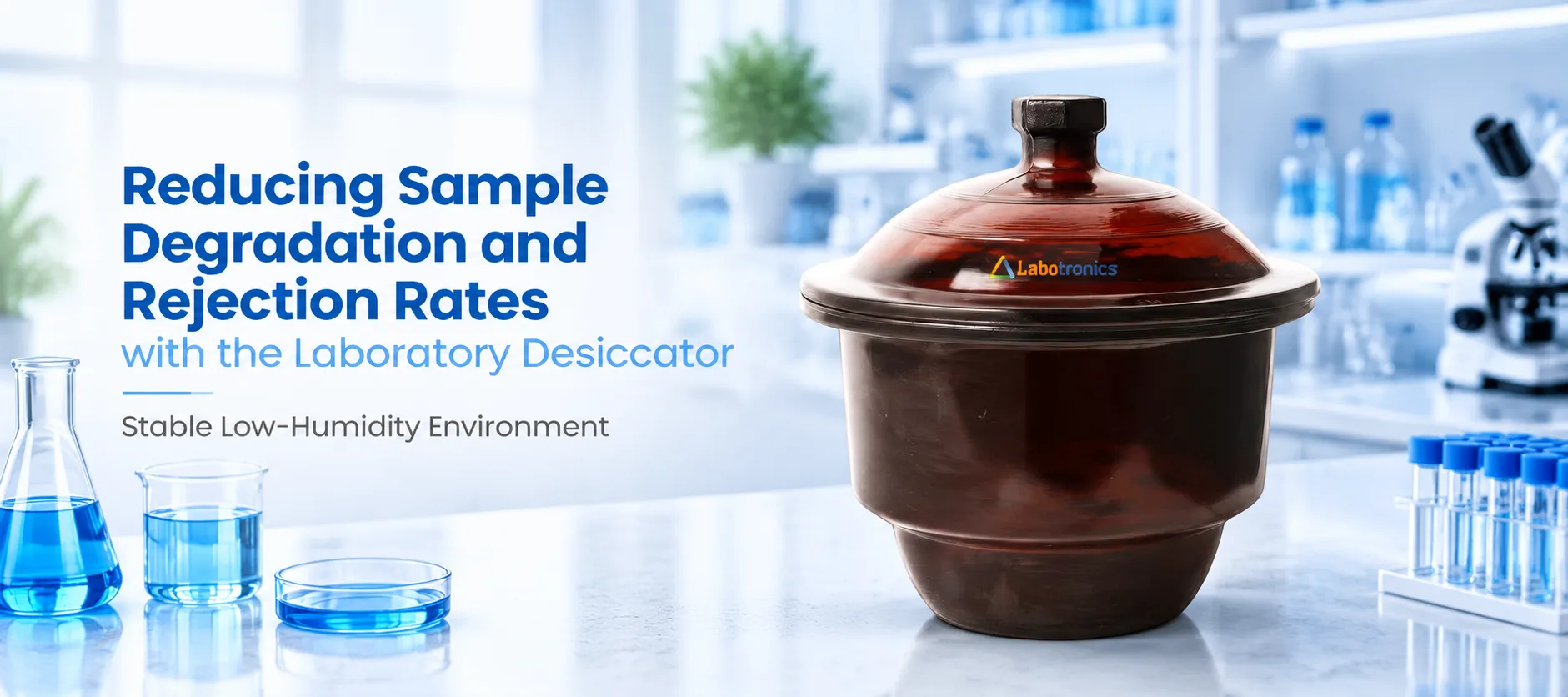 Reducing Sample Degradation And Rejection Rates With The Laboratory Desiccator Stable Low-Humidity