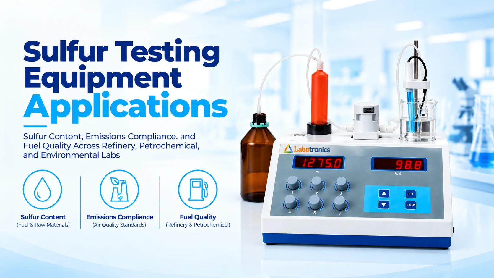 Sulfur Testing Equipment Applications: Sulfur Content, Emissions Compliance, And Fuel Quality Across