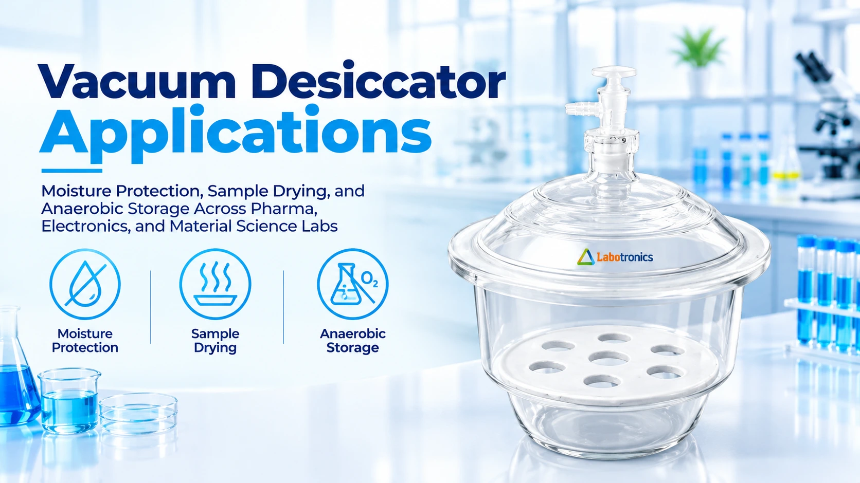 Vacuum Desiccator Applications: Moisture Protection, Sample Drying, And Anaerobic Storage Across