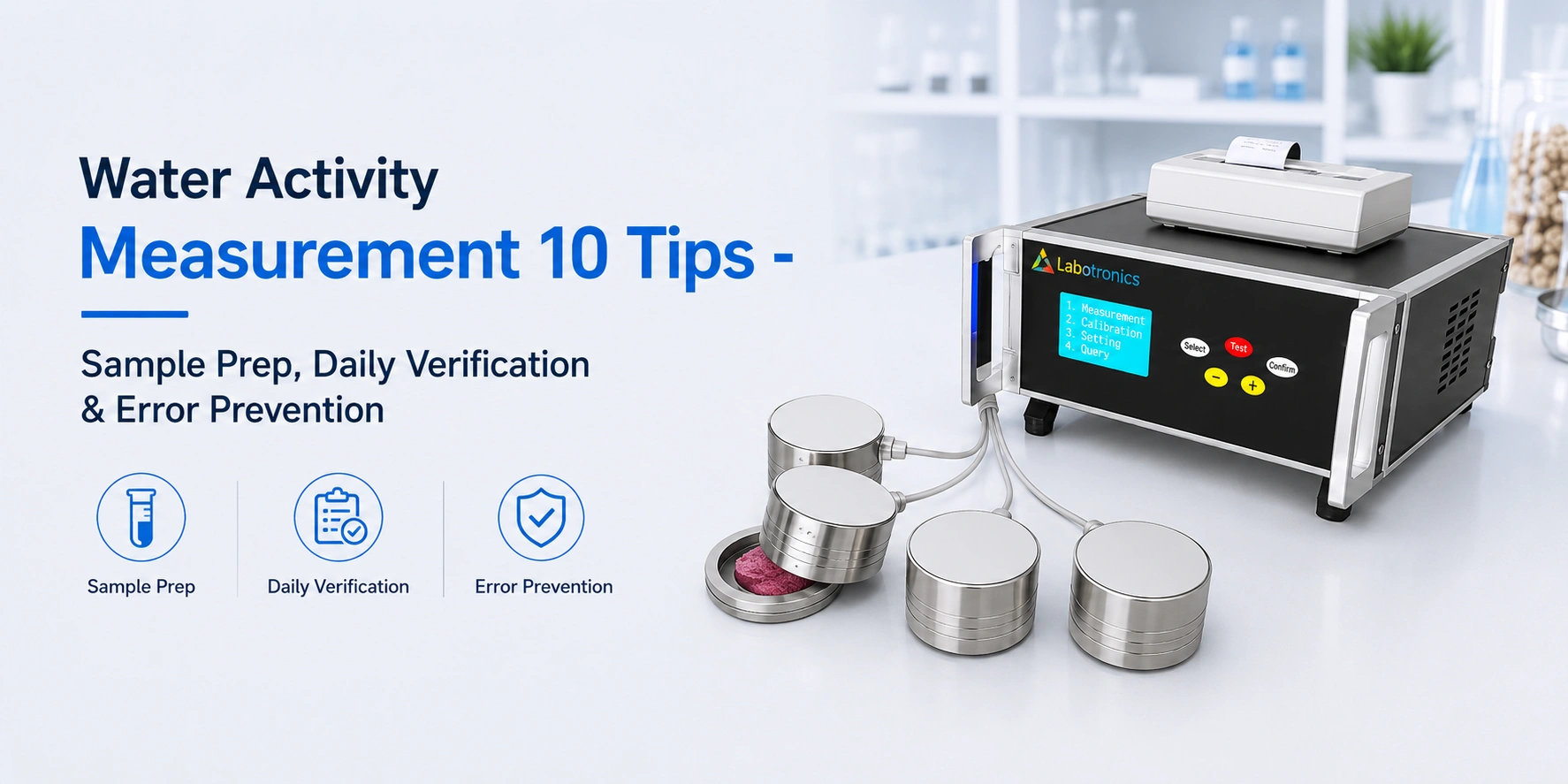 Water Activity Measurement 10 Tips - Sample Prep, Daily Verification & Error Prevention