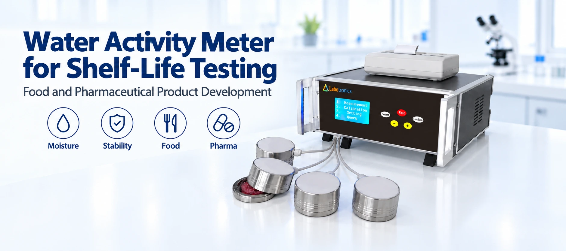Water Activity Meter For Shelf Life Testing In Food And Pharmaceuticals