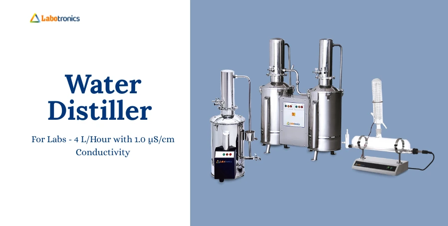 Water Distiller For Labs: 4 L/Hour With 1.0 µS/cm Conductivity