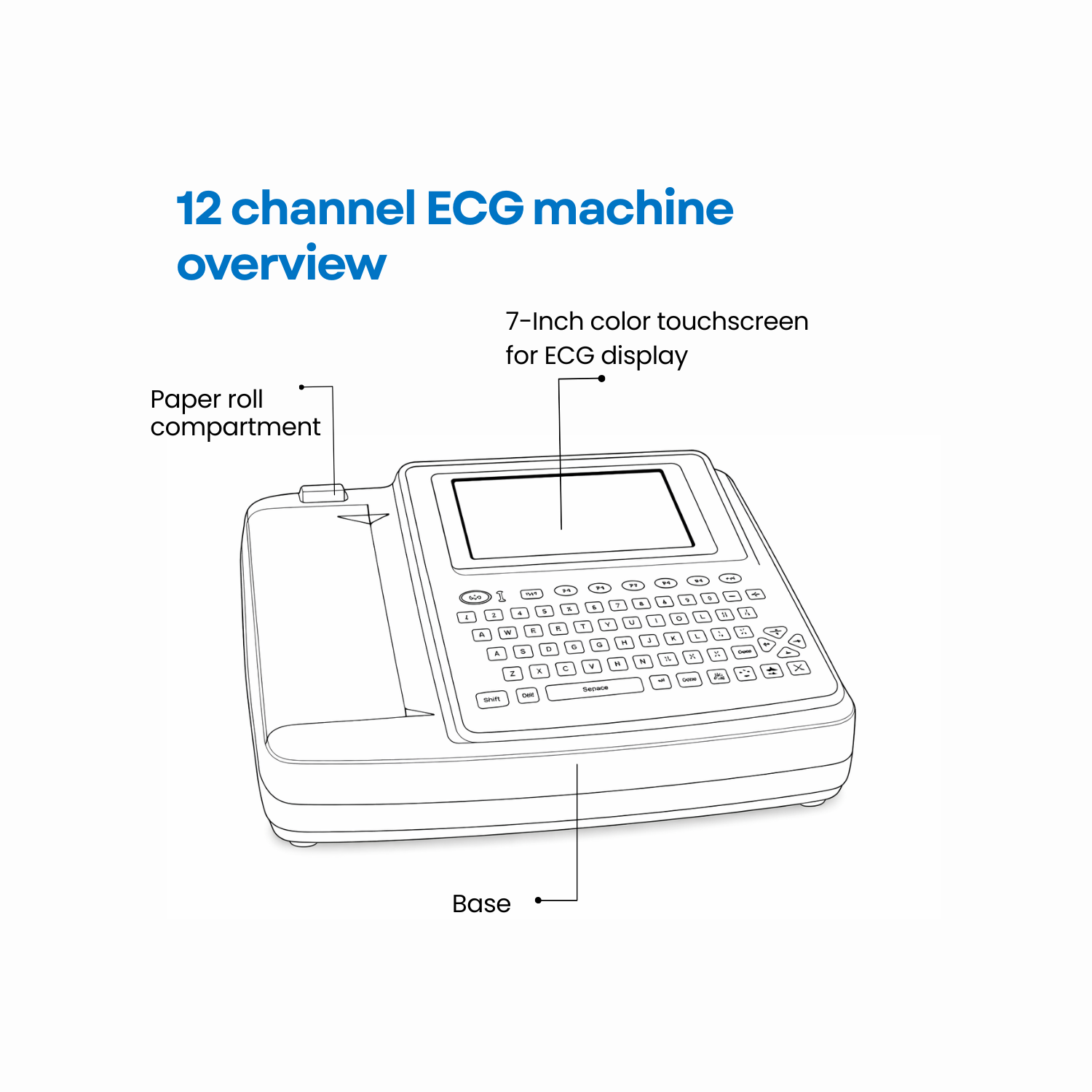 12 Channel ECG Machine LB-10ECG