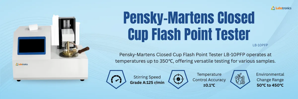 Pensky-Martens Closed Cup Flash Point Tester LB-10PFP Banner