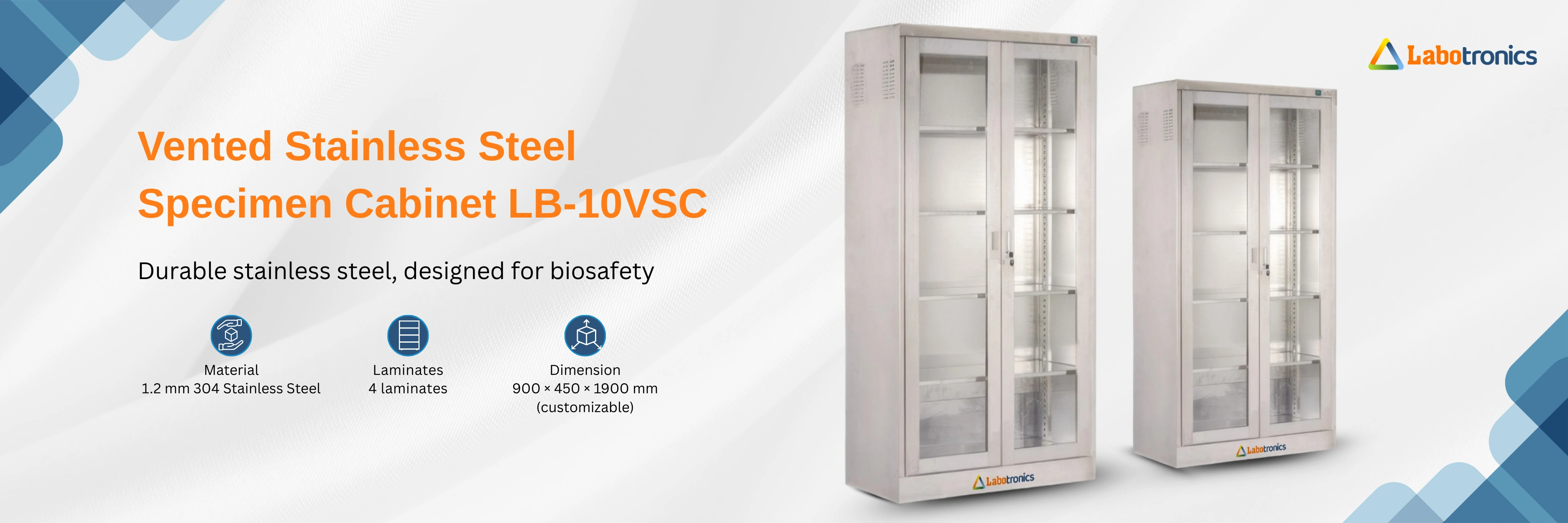 Vented Stainless Steel Specimen Cabinet LB-10VSC