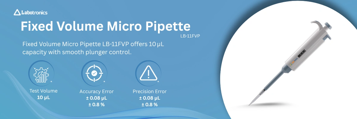 Fixed Volume Micro Pipette LB-11FVP Banner