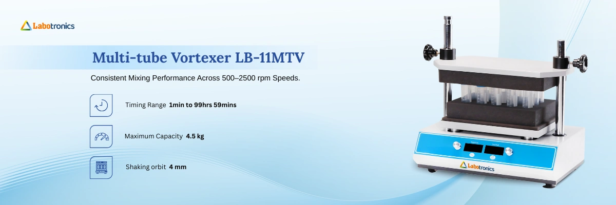 Multi-tube Vortexer LB-11MTV Banner