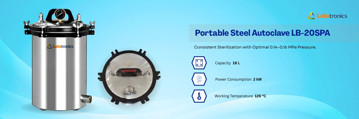 Portable Steel Autoclave LB-20SPA Banner