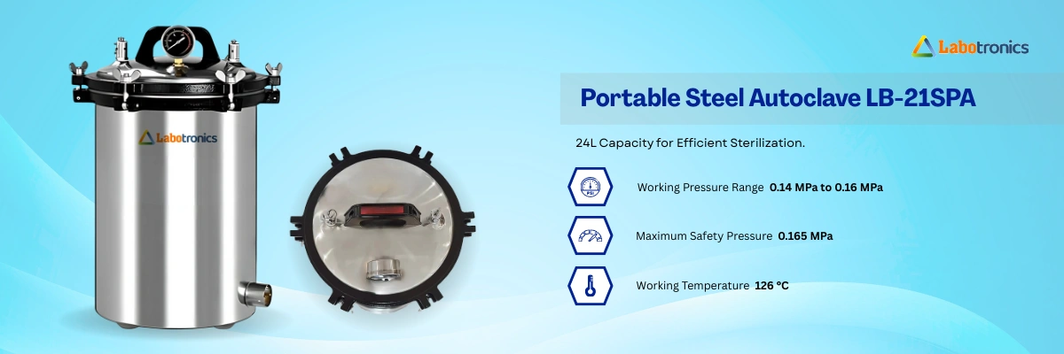 Portable Steel Autoclave LB-21SPA Banner