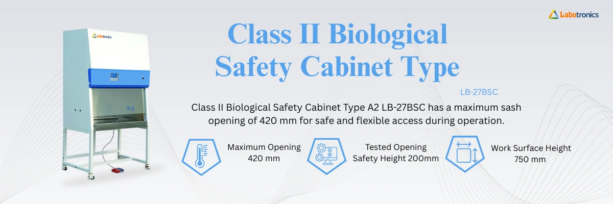 Class II Biological Safety Cabinet Type A2 LB-27BSC Banner