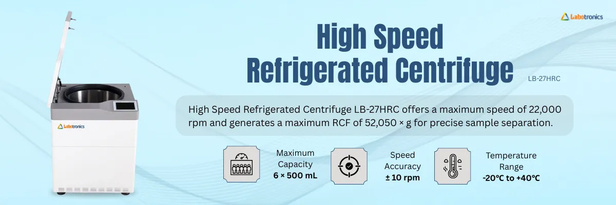 High Speed Refrigerated Centrifuge LB-27HRC Banner 
